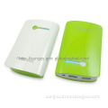 Portable cellphone charger with LED light and indicator